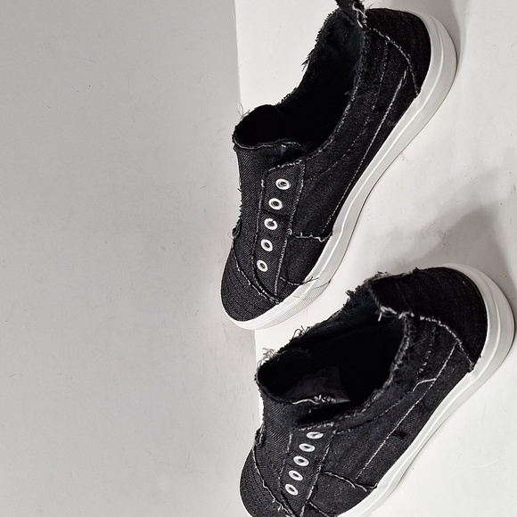 Corky’s Women’s Black Distressed Grunge Slip-On Streetwear Sneakers Size 10 - Picture 7 of 11